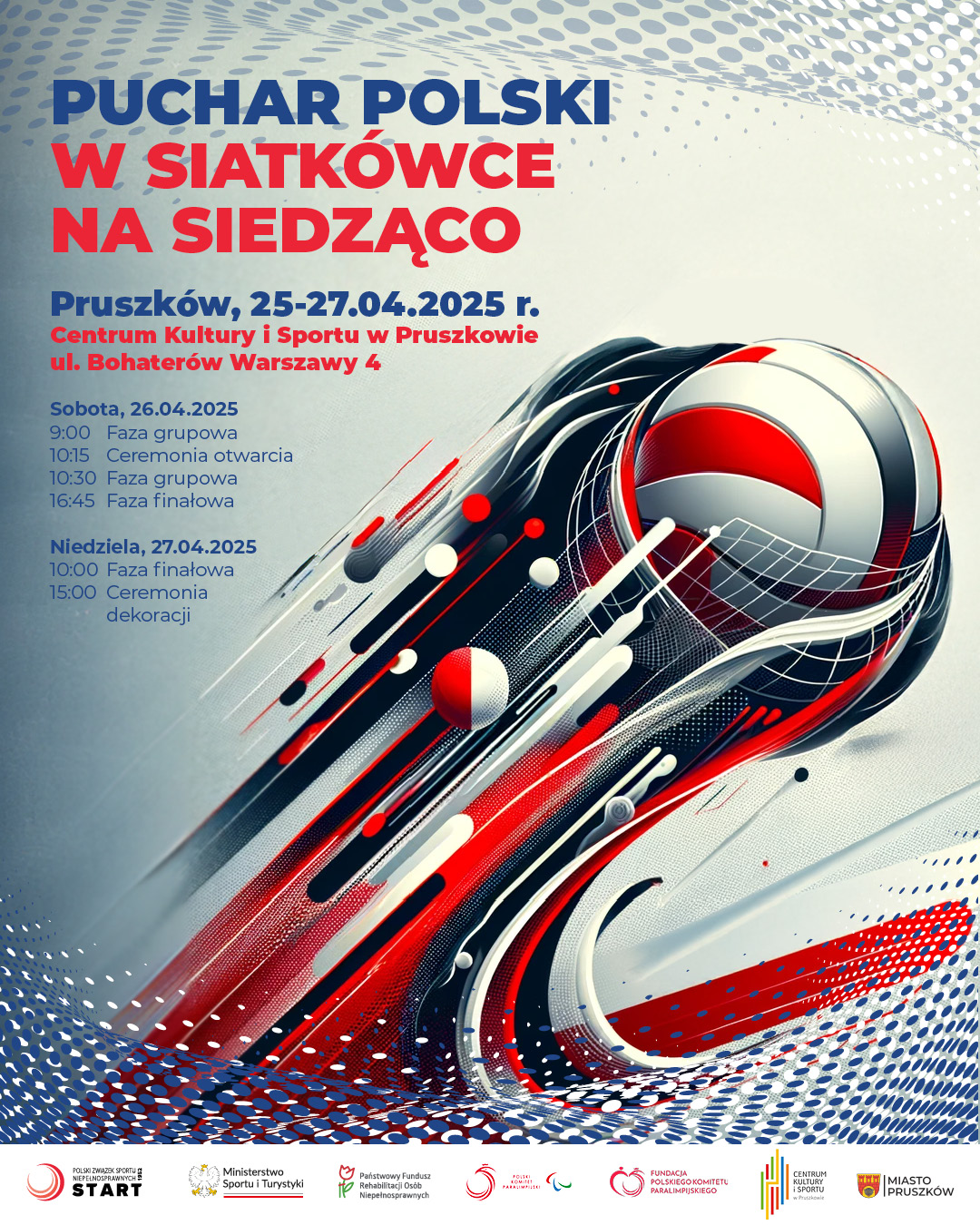 Pzsn Start Plakat Puchar Polski W Siatkowce Na Siedzaco 16 04 2025