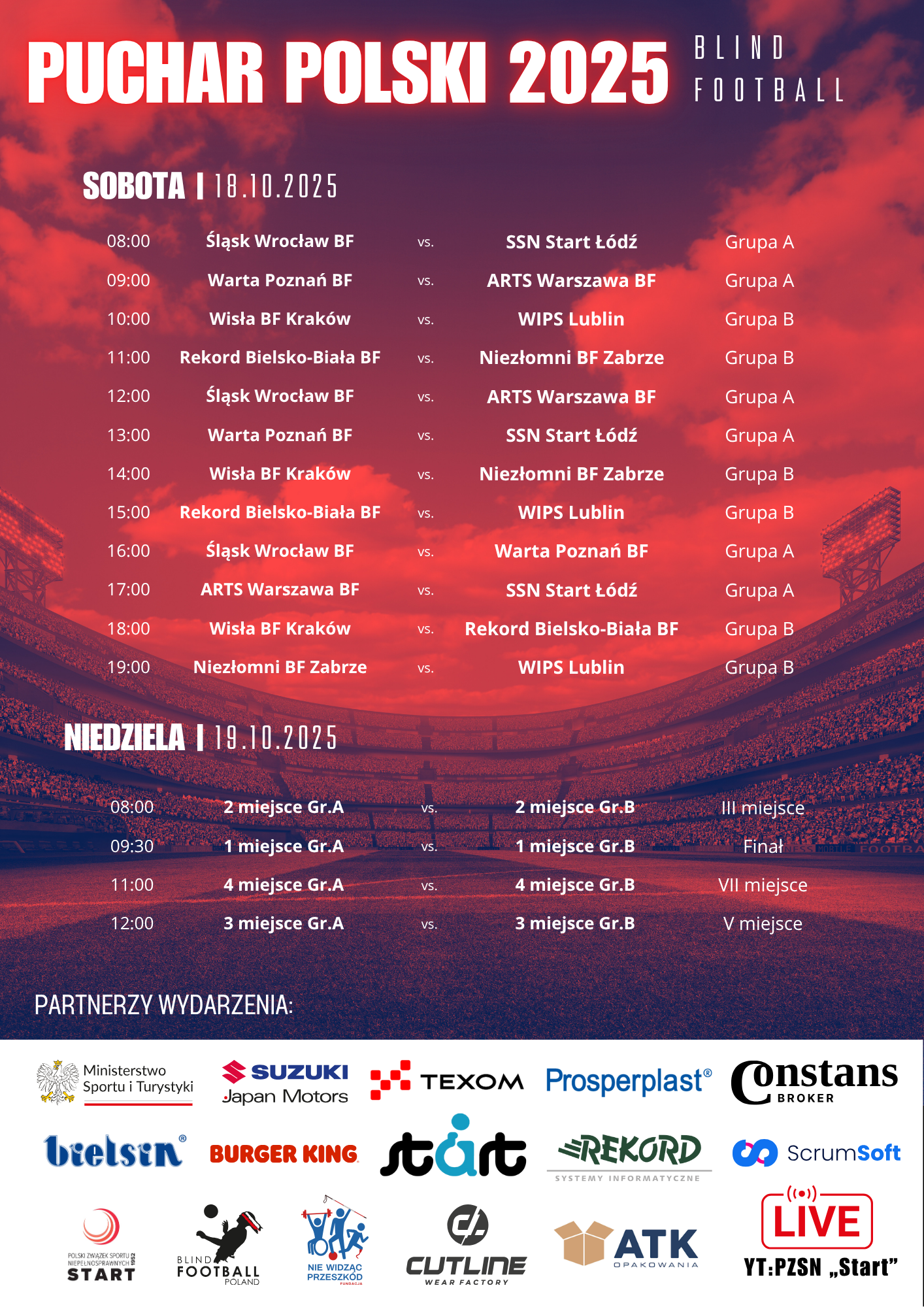 Plakat Rozpiska Meczów V2